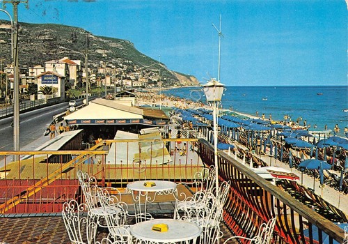 Cartolina Pietra Ligure panorama parziale da terrazza (Savona)