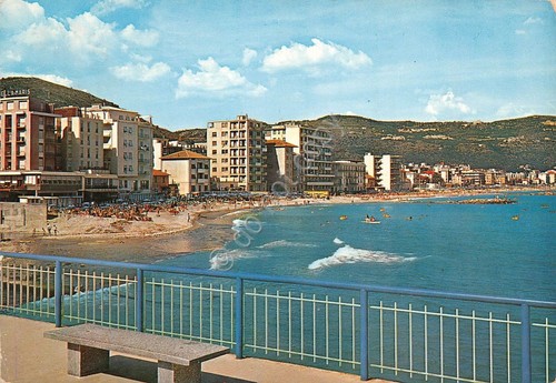 Cartolina Pietra Ligure Spiaggia da Levante