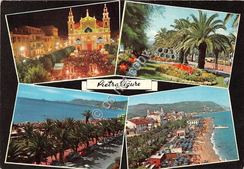 Cartolina Pietraligure vedutine 1968 (Savona)