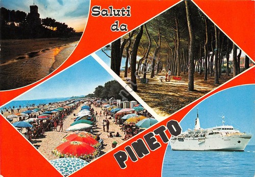 Cartolina Pineto 4 vedute (Teramo)