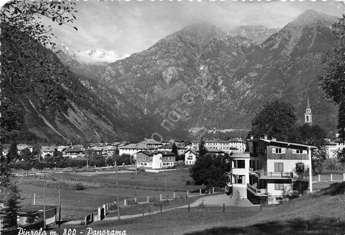 Cartolina Pinzolo panorama 1956 (Trento)