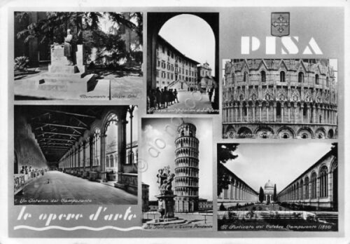 Cartolina Pisa vedute ED SAF