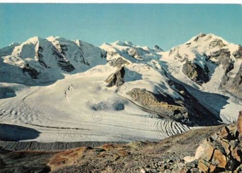 Cartolina Piz Palù Bellavista e Bernina (Sondrio)