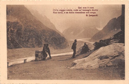 Cartolina Poesia Leopardi Animata 1917