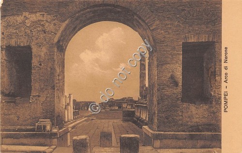 Cartolina Pompei Arco di Nerone