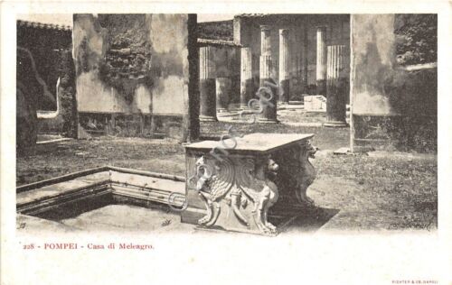 Cartolina Pompei Casa di Meleagro (Napoli)
