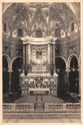 Cartolina Pompei Trono SS Vergine 1949 (Napoli)