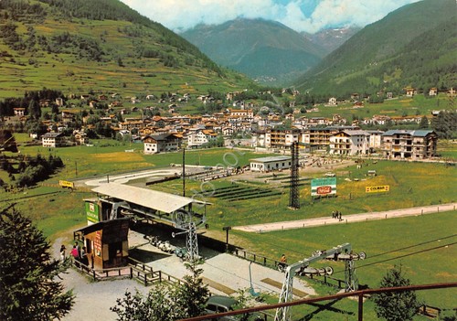 Cartolina Ponte di Legno Partenza Seggiovia al Rifugio del Corno …