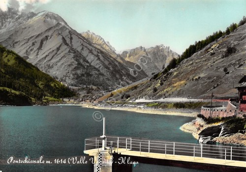 Cartolina Pontechianale Valle Varaita Il Lago