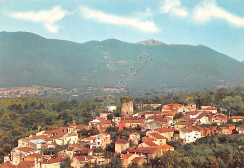 Cartolina Pontelatone panorama case anni '90