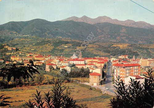 Cartolina Pontremoli panorama e Monte Orsaro anni '70