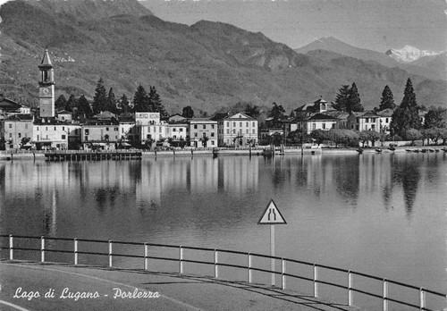 Cartolina Porlezza Lago di Lugano 1958