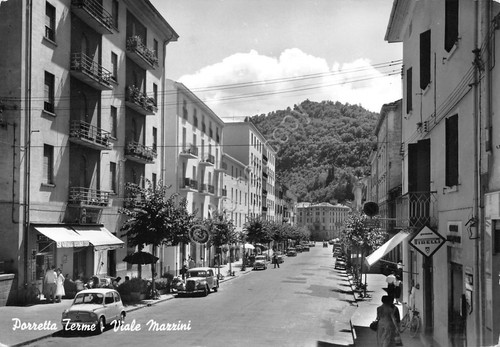 Cartolina Porretta Terme Viale Mazzini
