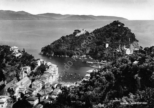 Cartolina Portofino Panorama dall' alto (Genova)