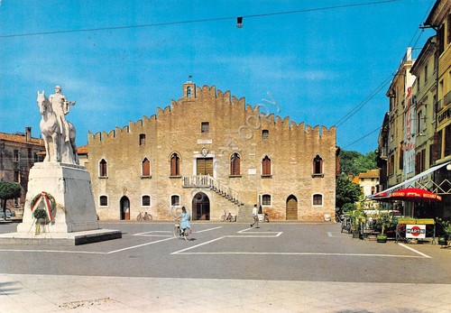 Cartolina Portogruaro Municipio 1967 animata (Venezia)