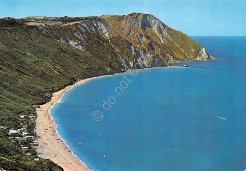 Cartolina Portonovo Conero Panorama e spiaggia del Trave anni '70
