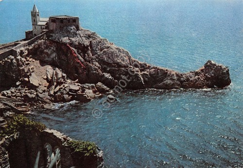 Cartolina Portovenere Chiesa di S. Pietro scoglio (La Spezia)