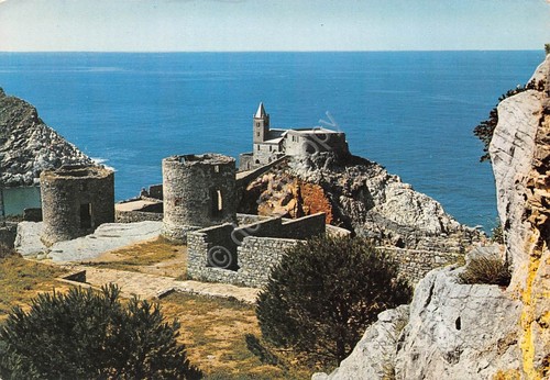 Cartolina Portovenere Golfo della Spezia Vecchi mulini Sullo sfondo San …