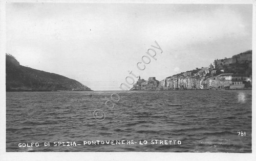 Cartolina Portovenere Lo stretto Ed Pucci anni ' 20