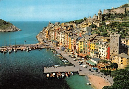 Cartolina Portovenere panorama dall'alto 1980 (La Spezia)
