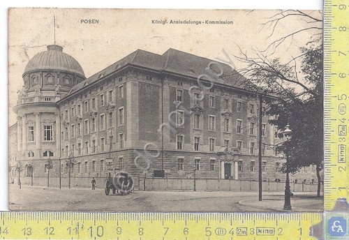 Cartolina Posen - Konigl.Ansiedelungs Kommission - Vg Germania Congo -1909