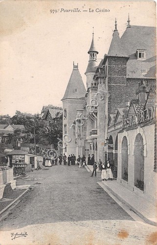 Cartolina Pourville Le Casino Animata 1907
