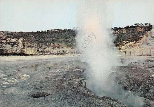 Cartolina Pozzuoli Vulcano Solfatara Nuova bocca del cratere 1972