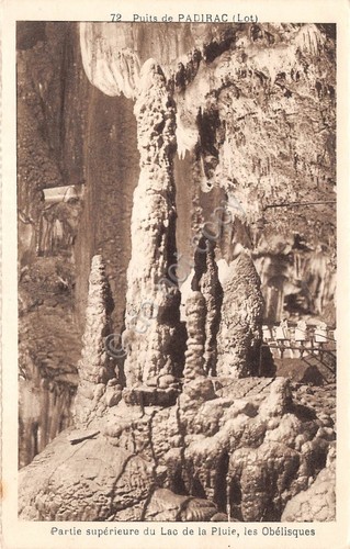 Cartolina Puits de Padirac Lac de la Pluie Obelisques