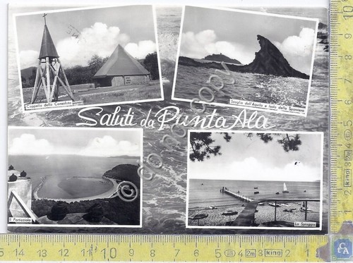 Cartolina Punta Ala Saluti da Multivisione 1966