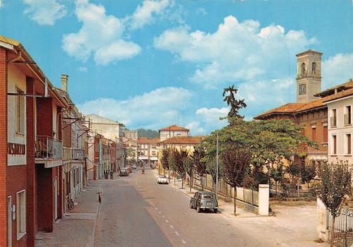 Cartolina Quistello Via IV Novembre (Mantova)