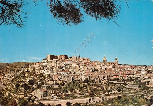 Cartolina Ragusa Ibla Panorama 1982