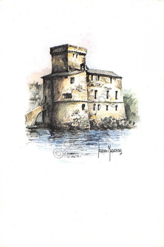 Cartolina Rapallo Illustrata Castello