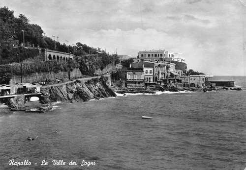 Cartolina Rapallo le Ville dei Sogni 1962