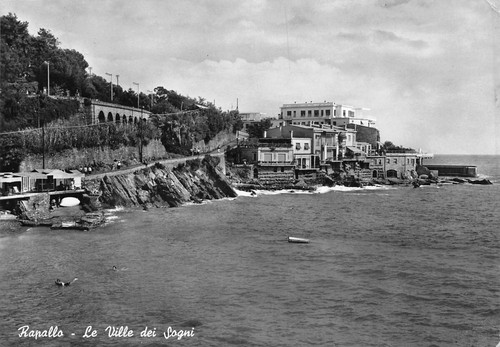 Cartolina Rapallo le Ville dei Sogni 1962