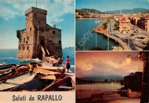 Cartolina Rapallo Vedute 1977 (Genova)