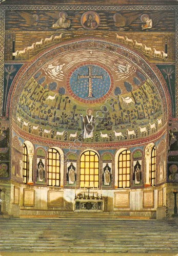 Cartolina Ravenna S. Apollinare in Classe Abside
