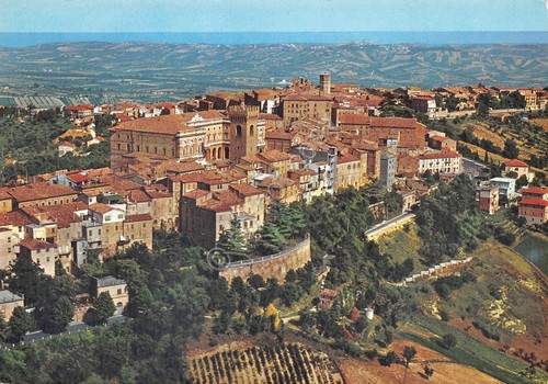 Cartolina Recanati Panorama Aereo (Macerata)