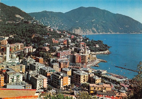 Cartolina Recco Panorama dall'alto (Genova)
