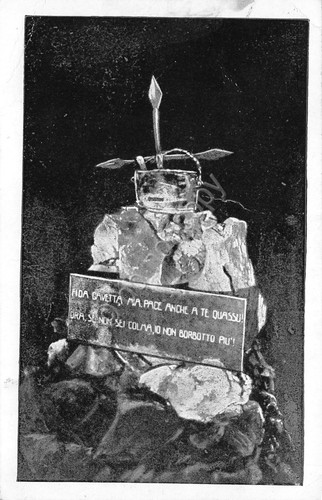 Cartolina Redipuglia Cimitero Militare agli Invitti della III Armata 1923