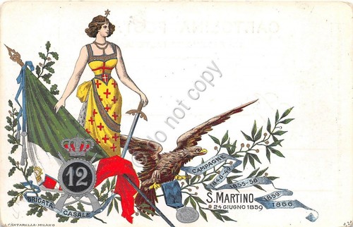 Cartolina Reggimentale 12° Reggimento Fanteria - San Martino