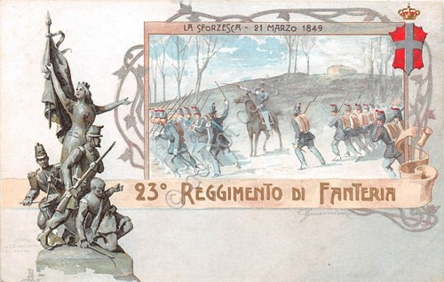 Cartolina Reggimentale 23° Reggimento Fanteria