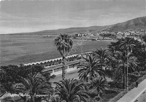 Cartolina Reggio Calabria Lungomare e Lido