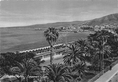 Cartolina Reggio Calabria Lungomare e Lido