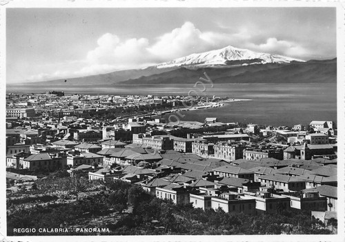 Cartolina Reggio Calabria Panorama 1953