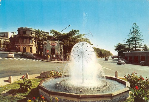 Cartolina Reggio Calabria Piazza Indipendenza Nuova Fontana