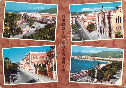 Cartolina Reggio Calabria saluti da vedutine (Altre tematiche)