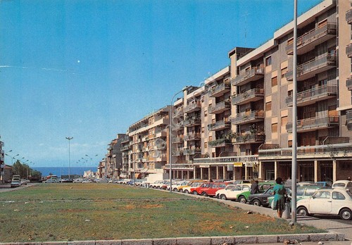 Cartolina Reggio Calabria Via Argine Annunziata difetti