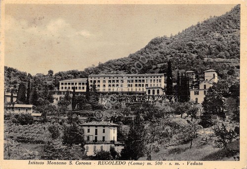 Cartolina Regoledo Como Istituto Montano S. Corona 1957