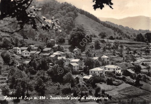Cartolina Reiezzo al Lago panorama parziale con case