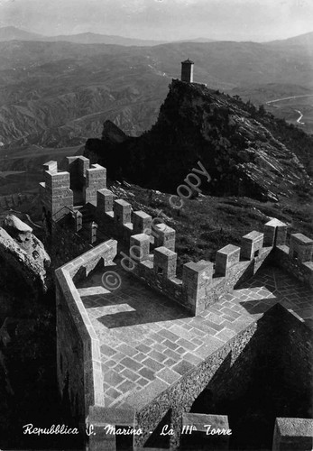 Cartolina Repubblica San Marino Terza Torre